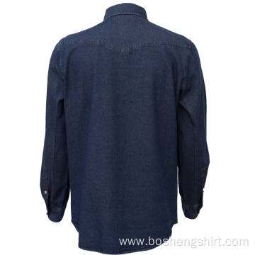 Wholesale Custom Men's Button Down Denim Fashion Shirts